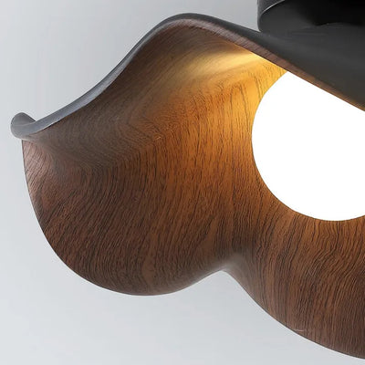 Nordic Wooden Lotus Ceiling Light – Nature-Inspired Elegance for Modern Interiors