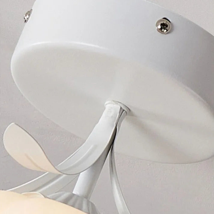 French Tiffany Mini Flower Ceiling Light – Vintage Stained Glass Flush Mount (E27)
