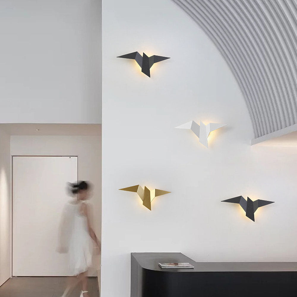 Creative Iron Bird Wall Light – Artistic LED Wall Lamp for Unique Interiors