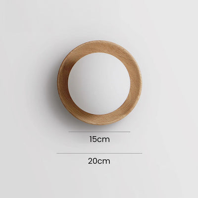 Minimalist White Wood Wall Light – A Timeless Blend of Simplicity & Style
