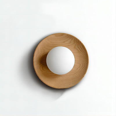 Minimalist White Wood Wall Light – A Timeless Blend of Simplicity & Style