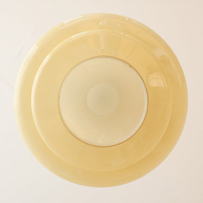 Bauhaus Cream Yellow Glass Pendant Light – A Perfect Balance of Vintage & Modern Design