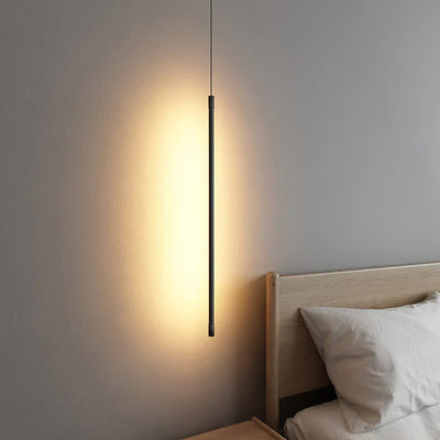 Minimalist Long LED Pendant Light – Sleek Aluminium Design for Modern Interiors