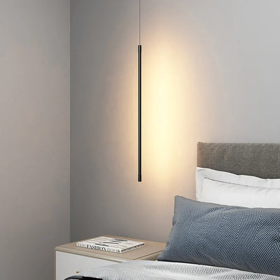 Minimalist Long LED Pendant Light – Sleek Aluminium Design for Modern Interiors