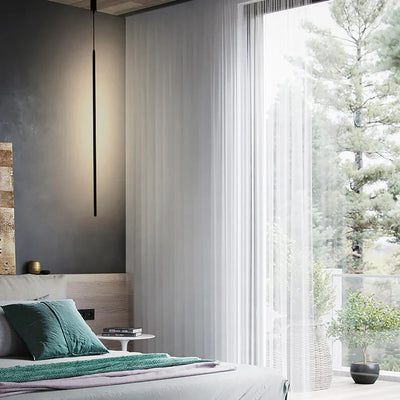 Minimalist Long LED Pendant Light – Sleek Aluminium Design for Modern Interiors