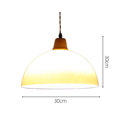 Retro Amber Glass Farmhouse Pendant Light – Vintage Charm with Rustic Elegance