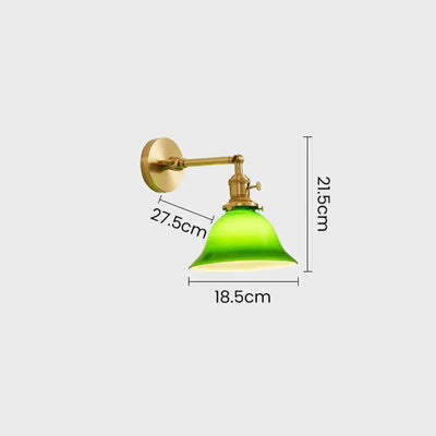 Vintage Green Adjustable Wall Light – Classic Design with Modern Flexibility