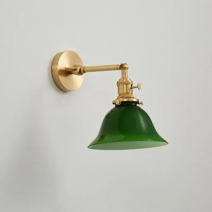 Vintage Green Adjustable Wall Light – Classic Design with Modern Flexibility