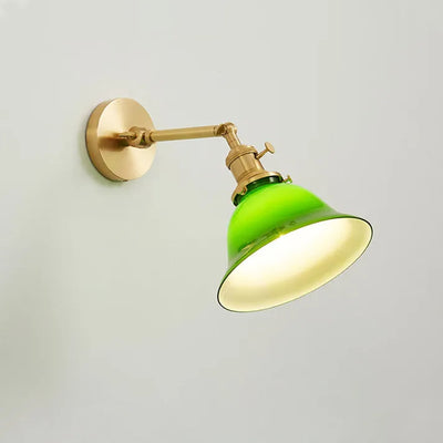 Vintage Green Adjustable Wall Light – Classic Design with Modern Flexibility