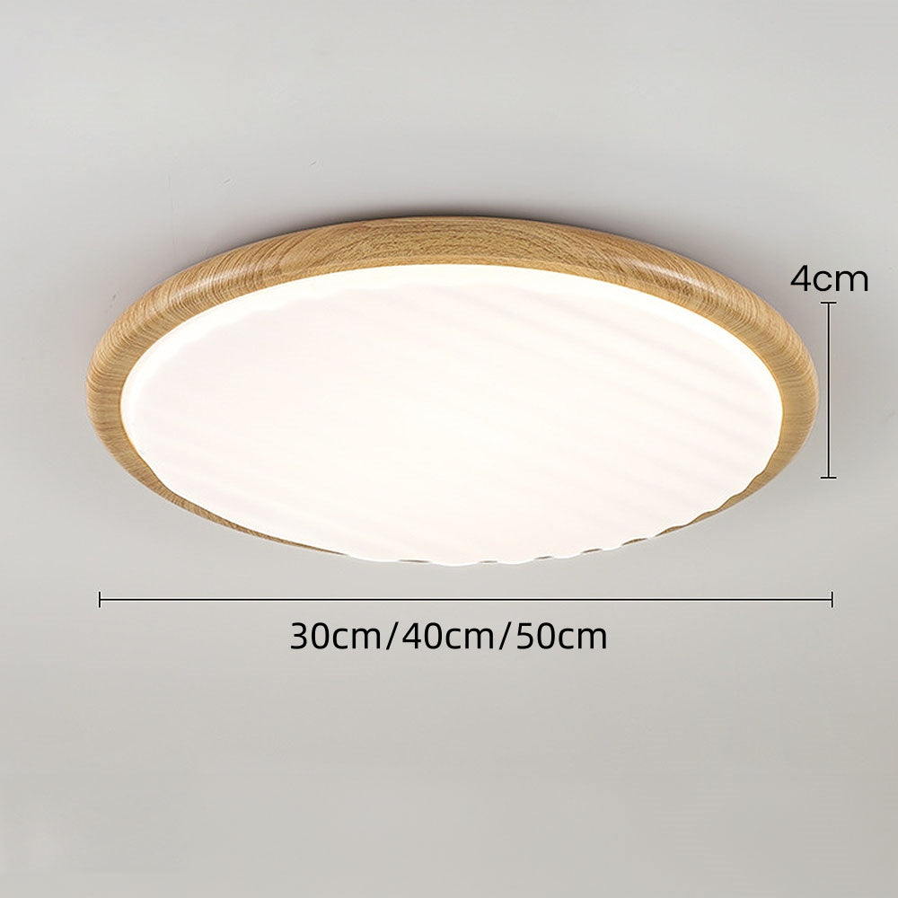 Wooden Wrinkles LED Ceiling Light – Natural Elegance with Modern Technology