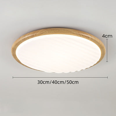 Wooden Wrinkles LED Ceiling Light – Natural Elegance with Modern Technology