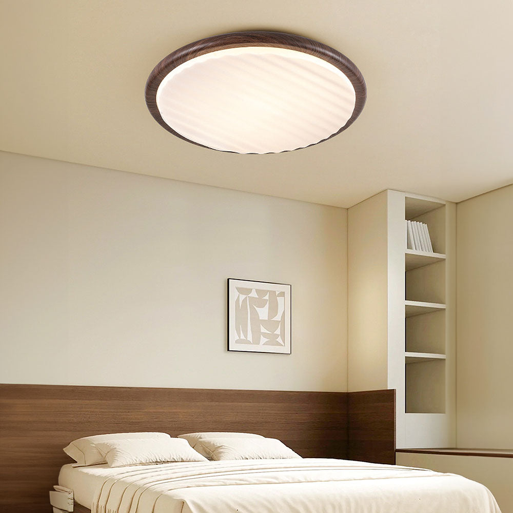 Wooden Wrinkles LED Ceiling Light – Natural Elegance with Modern Technology
