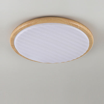 Wooden Wrinkles LED Ceiling Light – Natural Elegance with Modern Technology