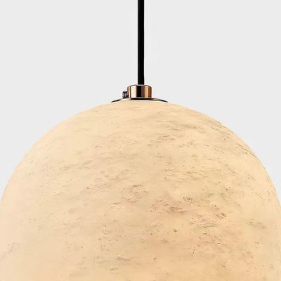 Nordic Alabaster Globe Pendant Light – Elegant Marble Hanging Lamp