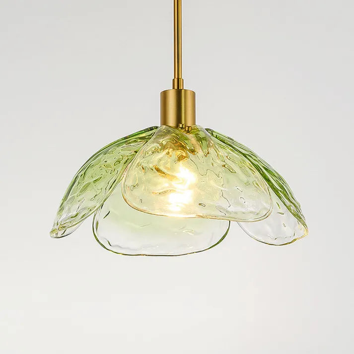 Floral Blossom Pendant Light – Elegant Glass Hanging Lamp for Bedrooms & Living Spaces