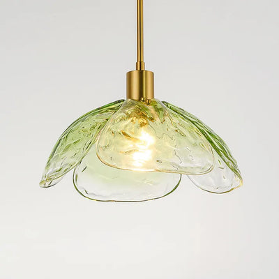 Floral Blossom Pendant Light – Elegant Glass Hanging Lamp for Bedrooms & Living Spaces