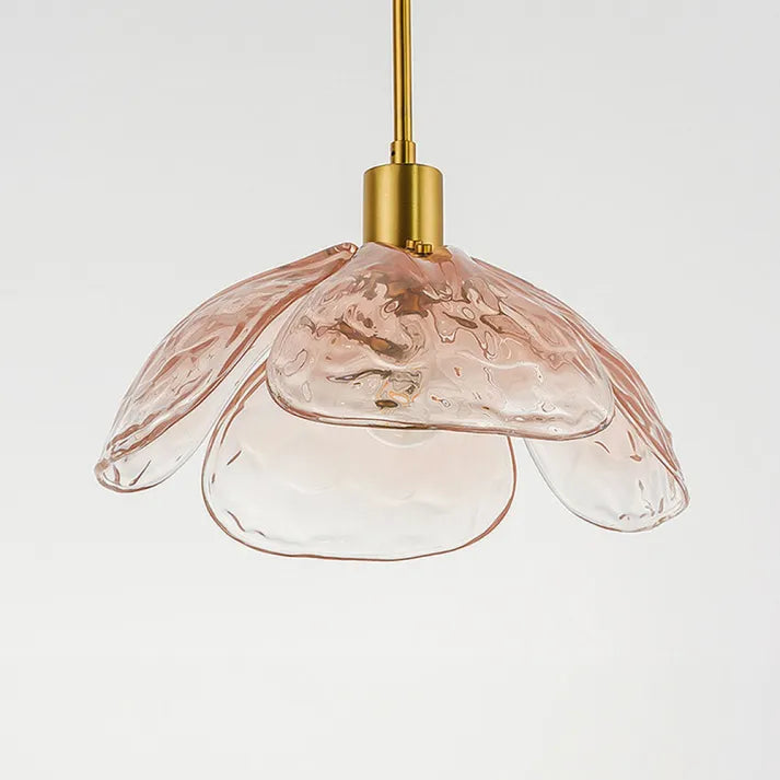 Floral Blossom Pendant Light – Elegant Glass Hanging Lamp for Bedrooms & Living Spaces