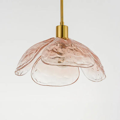 Floral Blossom Pendant Light – Elegant Glass Hanging Lamp for Bedrooms & Living Spaces