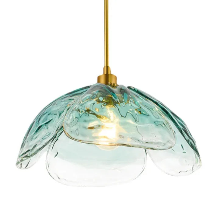 Floral Blossom Pendant Light – Elegant Glass Hanging Lamp for Bedrooms & Living Spaces