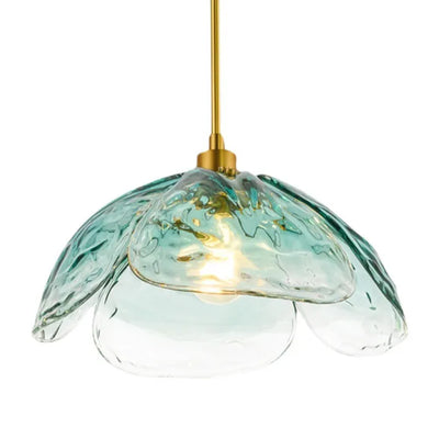 Floral Blossom Pendant Light – Elegant Glass Hanging Lamp for Bedrooms & Living Spaces