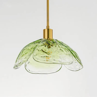 Floral Blossom Pendant Light – Elegant Glass Hanging Lamp for Bedrooms & Living Spaces