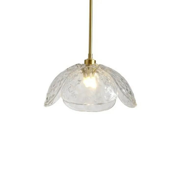 Floral Blossom Pendant Light – Elegant Glass Hanging Lamp for Bedrooms & Living Spaces