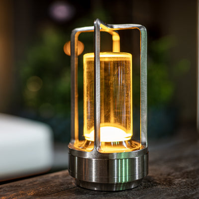 CrystalGlow Luxury Lamp – Wireless Rechargeable LED Light with Elegant Crystal Diffuser