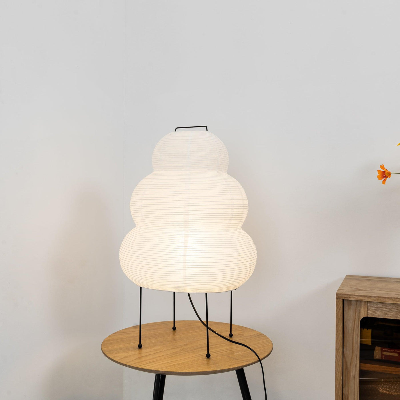 Akari Table Lamp – Japanese-Inspired Soft Glow Paper Light