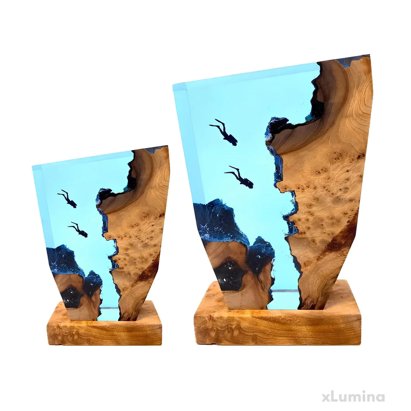 DeepDive Oceanic Diver Table Lamp – Elegant Marine-Inspired Design for Tranquil Ambiance