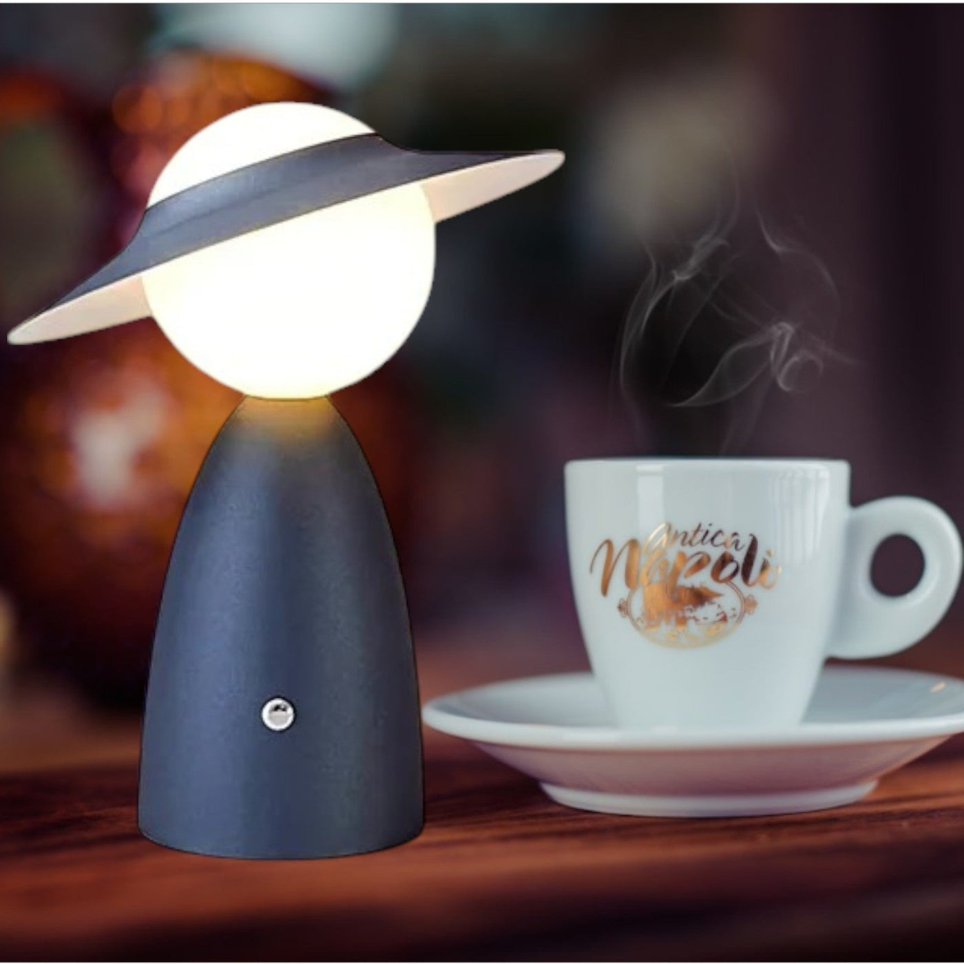 TouchBright Wireless Charging Lamp – Modern LED Light with Built-in Charger