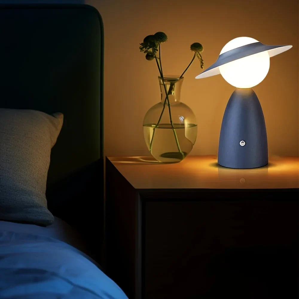TouchBright Wireless Charging Lamp – Modern LED Light with Built-in Charger