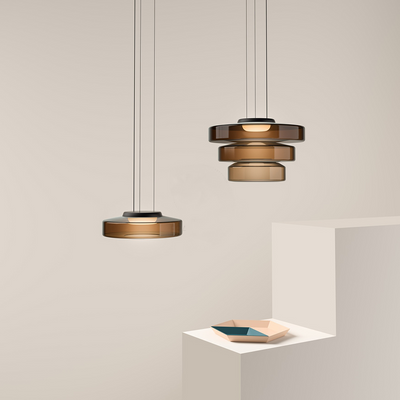 Moon Pendant Light – Elegant Glass Hanging Lamp with Adjustable Suspension (12W LED, Warm Light)