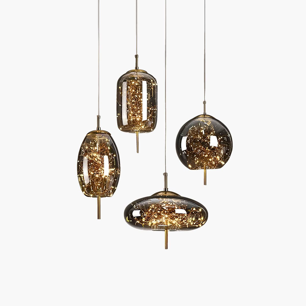 Essence Pendant Light – Elegant Glass LED Hanging Lamp for Sophisticated Interiors