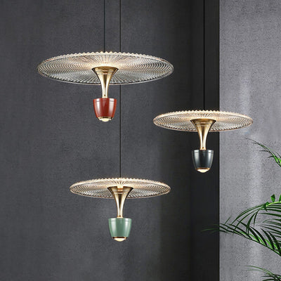 Modern LED Disc Pendant Light – Sleek & Elegant Statement Piece
