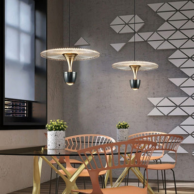Modern LED Disc Pendant Light – Sleek & Elegant Statement Piece