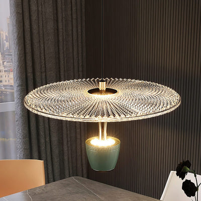Modern LED Disc Pendant Light – Sleek & Elegant Statement Piece