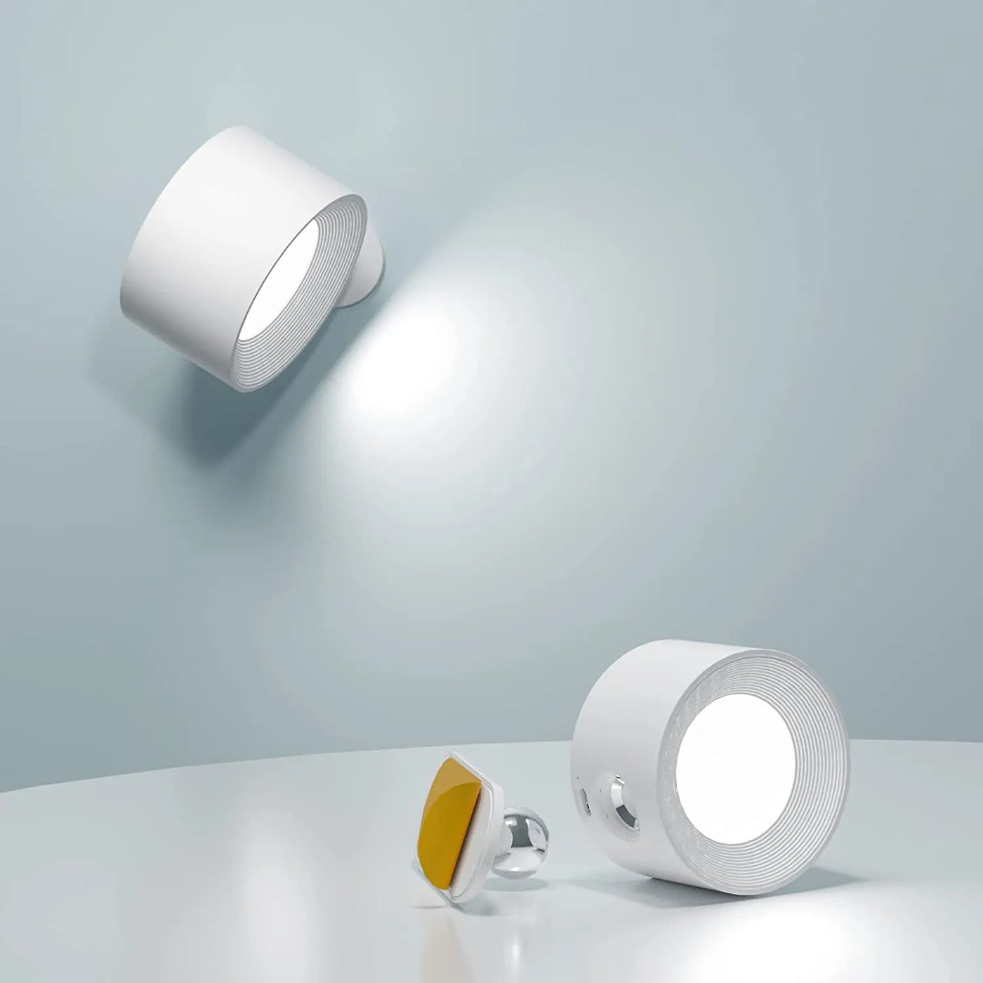 EasyStick™ Cordless Wall Light – Rechargeable, Dimmable & 360° Rotatable LED Lamp