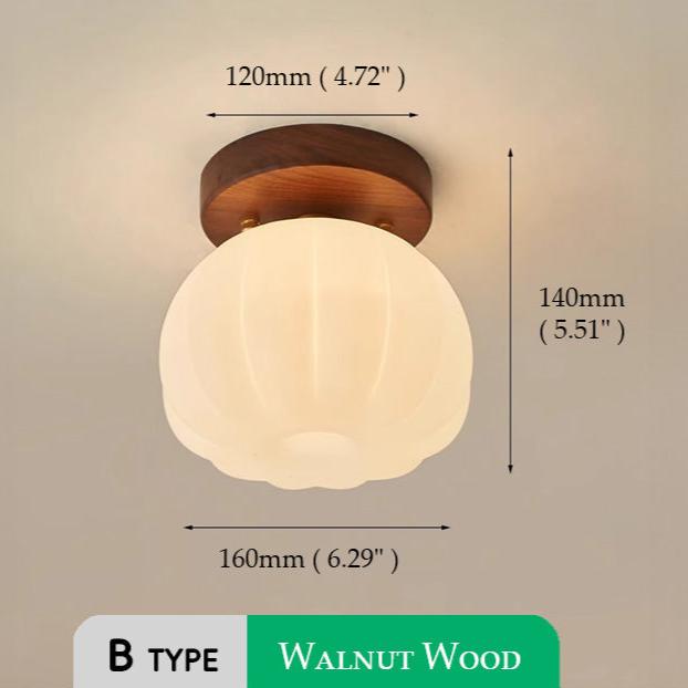 Pumpkin Flush Ceiling Lamp – Playful & Warm LED Lighting for Any Room