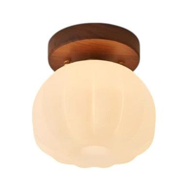 Pumpkin Flush Ceiling Lamp – Playful & Warm LED Lighting for Any Room