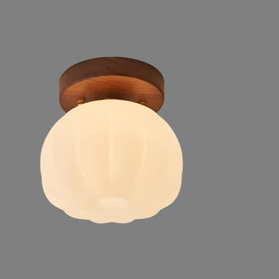 Pumpkin Flush Ceiling Lamp – Playful & Warm LED Lighting for Any Room