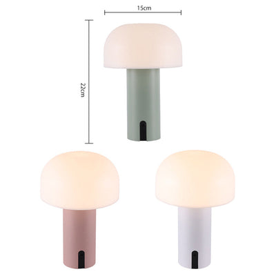 European Design Mushroom Lamp – Sleek & Wireless Touch-Control Table Light