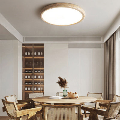 Natural Stone LED Ceiling Light – Organic Elegance for a Warm, Inviting Atmosphere