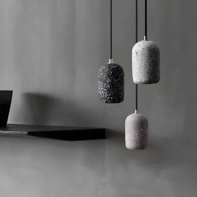 Ferro Industrial Pendant Light – Minimalist Concrete & Glass Hanging Lamp