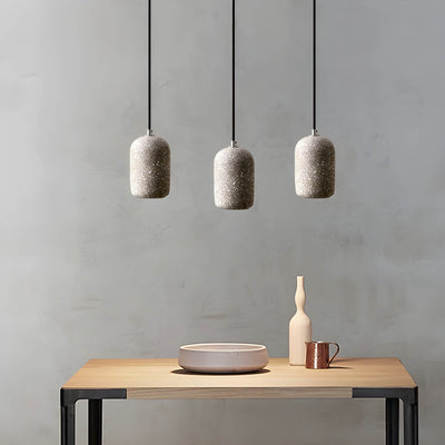 Ferro Industrial Pendant Light – Minimalist Concrete & Glass Hanging Lamp