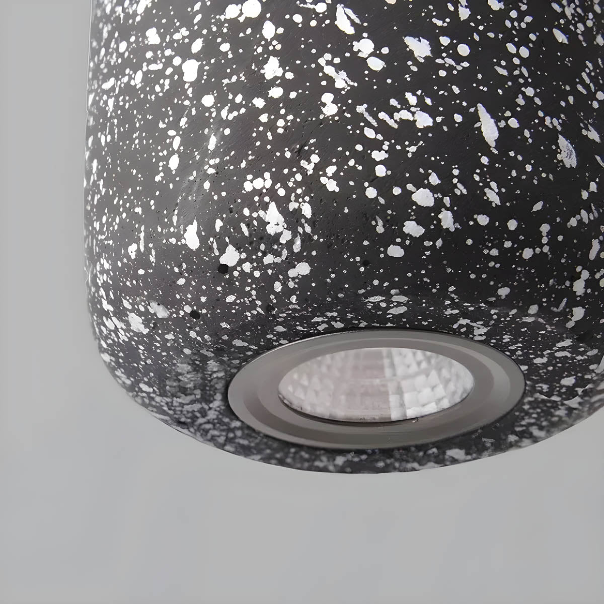 Ferro Industrial Pendant Light – Minimalist Concrete & Glass Hanging Lamp