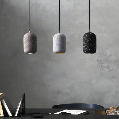 Ferro Industrial Pendant Light – Minimalist Concrete & Glass Hanging Lamp