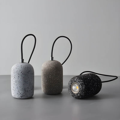 Ferro Industrial Pendant Light – Minimalist Concrete & Glass Hanging Lamp