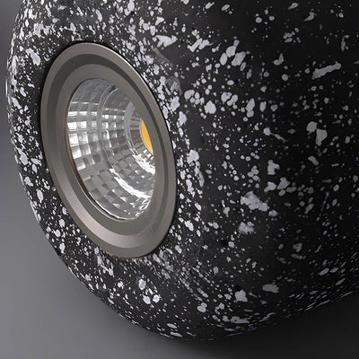 Ferro Industrial Pendant Light – Minimalist Concrete & Glass Hanging Lamp