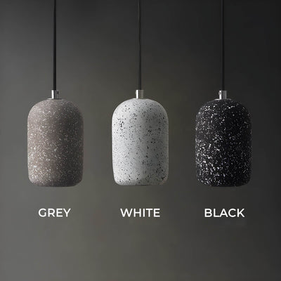 Ferro Industrial Pendant Light – Minimalist Concrete & Glass Hanging Lamp