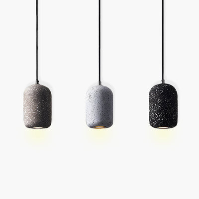 Ferro Industrial Pendant Light – Minimalist Concrete & Glass Hanging Lamp